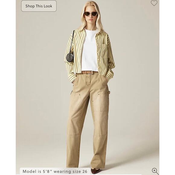 J. Crew Pants - J. Crew Painter pant in cotton canvas Beige Buckthorn NWT size 31